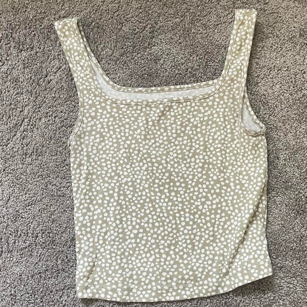 Old Navy White Fitted Tank Top